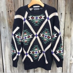 Members Only Vintage Southwestern Cotton Sweater